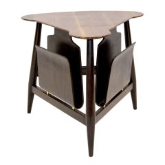 Triangular Dunbar Magazine Table