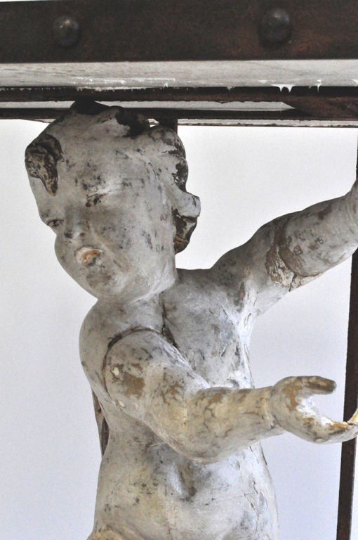 Italian 18th Century Putti Fragment Table For Sale