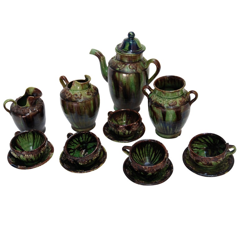 Mexican ceramic tea set For Sale at 1stDibs