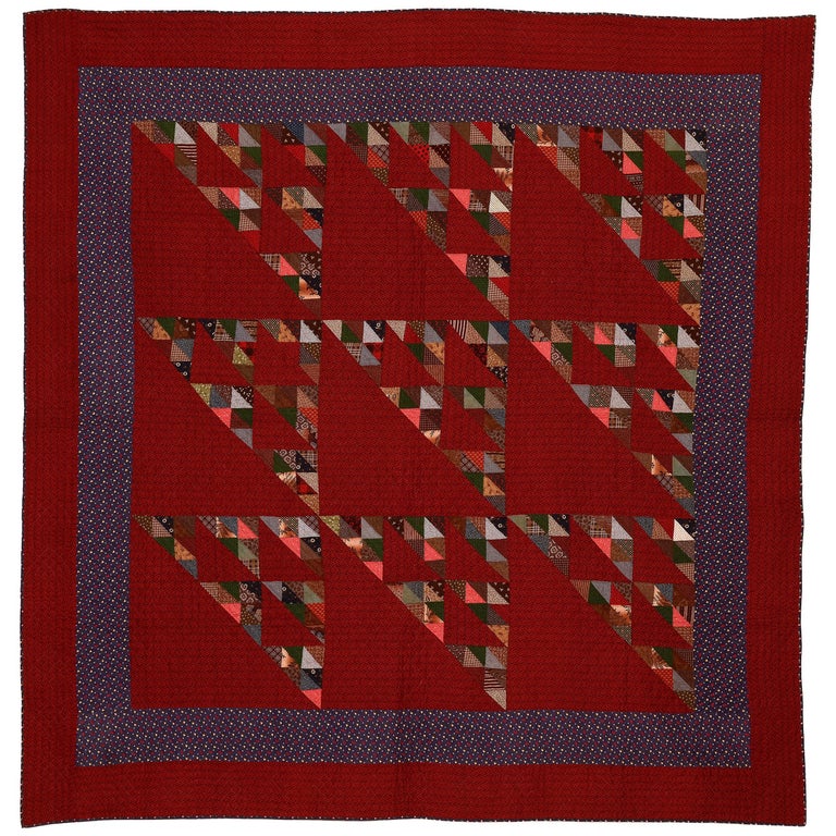 Birds in the Air Quilt at 1stDibs