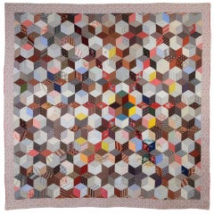 Tumbling Blocks Charm Quilt