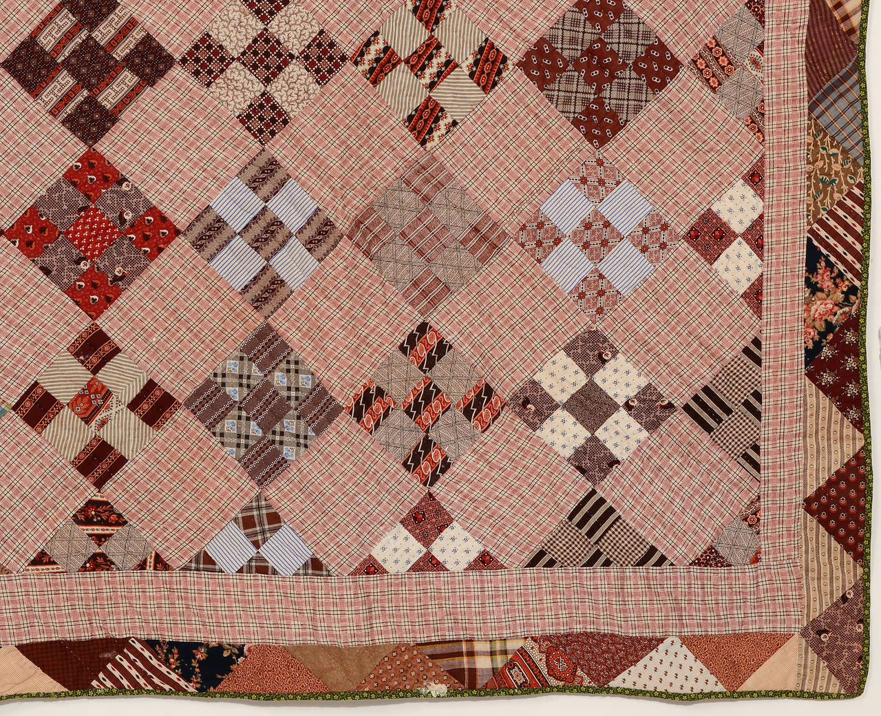 Late 19th Century Nine-Patch Quilt