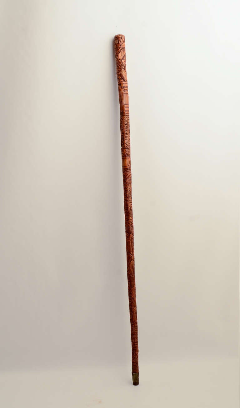 Geschnitzter Schilfrohr von Thomas Jefferson Crannock (Land) im Angebot