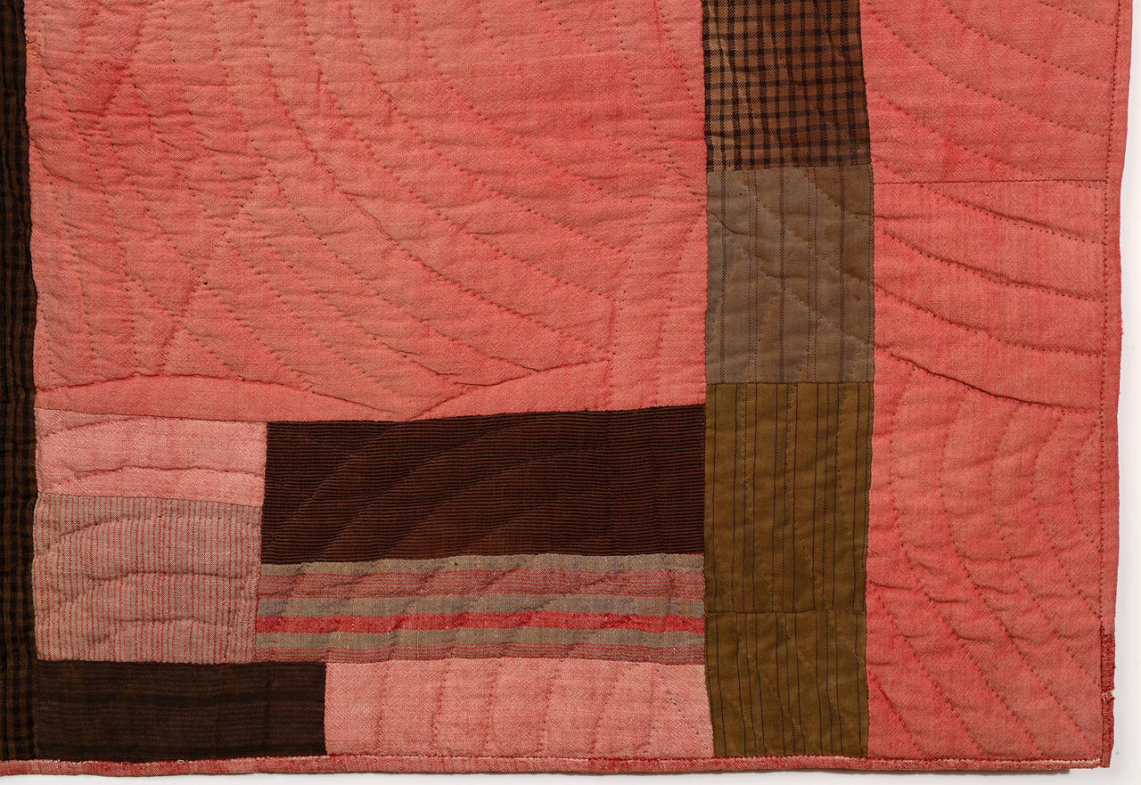 Patchwork Early Wool Abstract Quilt