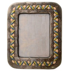 Sterling and Enamel Picture Frame