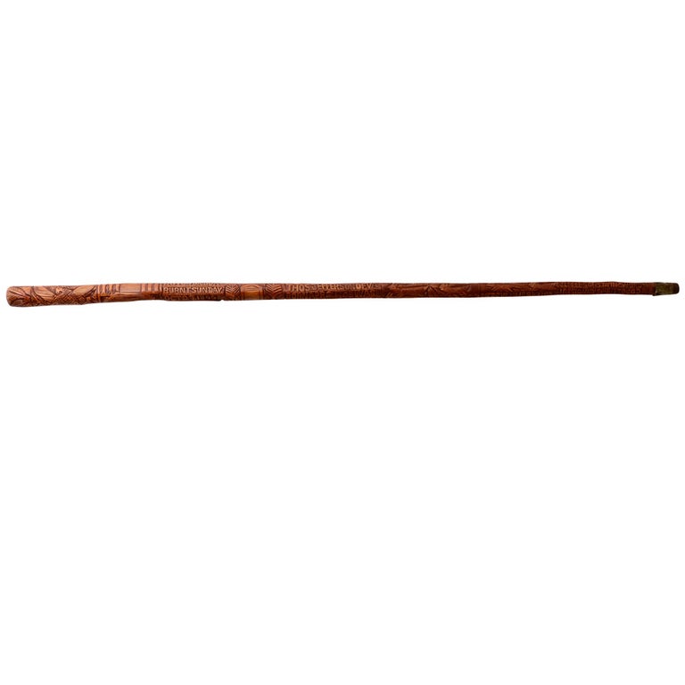 Thomas Jefferson Carved Cane For Sale at 1stDibs