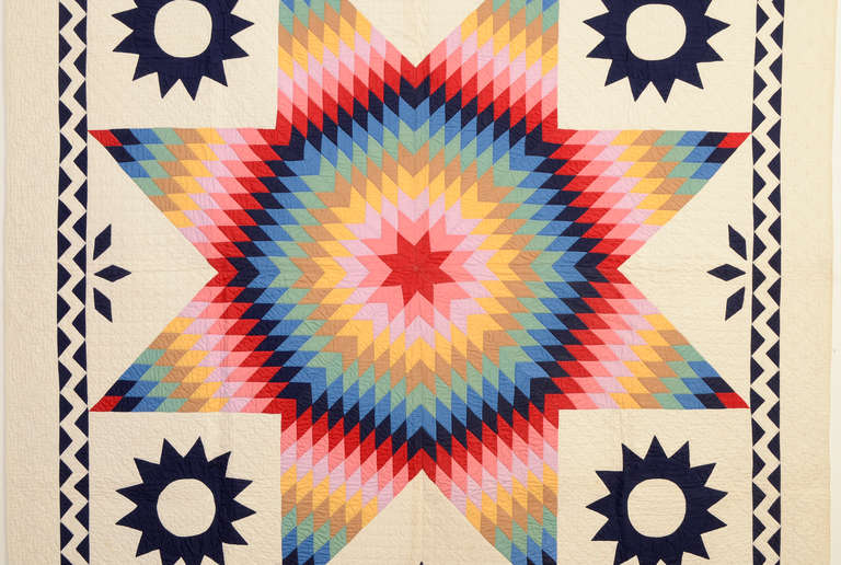 Américain Lone Star avec bordure ZigZag