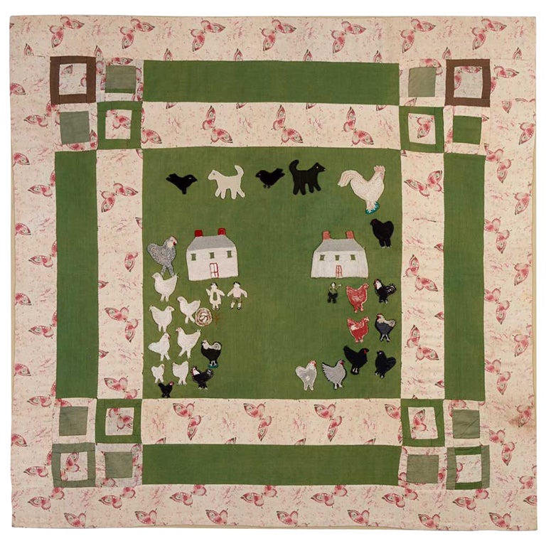 Farm Scene Crib Quilt