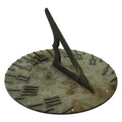 Vintage Nicely Patinated Sundial