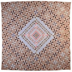 Antique Original Pattern Center Medallion Quilt