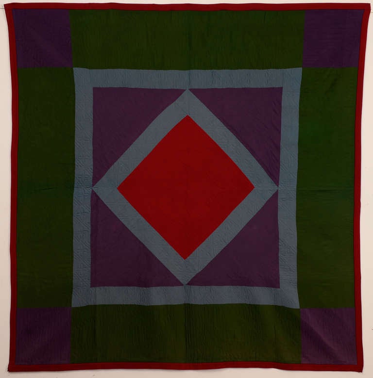 Lancaster County Amish Center Diamond Quilt