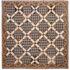 Altitalienischer Block Chintz Quilt
