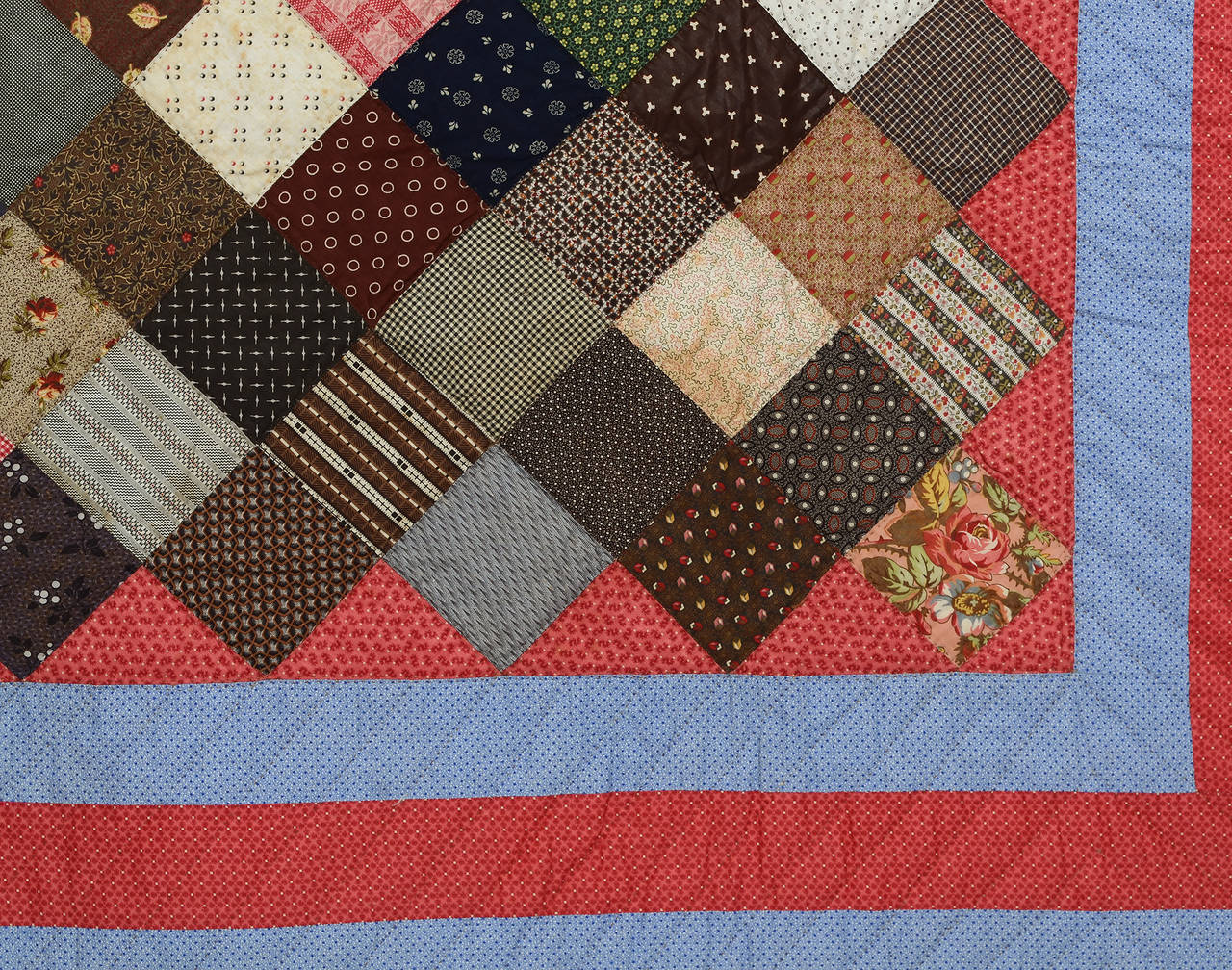 One-Patch Charm Quilt In Excellent Condition In Darnestown, MD