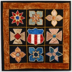 Antique Patriotic Crib Quilt