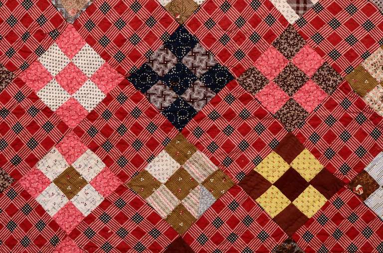 19th Century Nine Patch Quilt