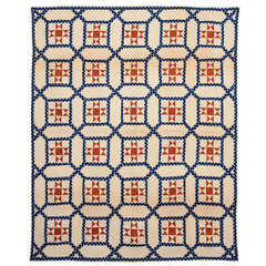 Garden Maze Quilt with Evening Stars 5