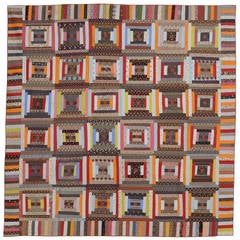 Courthouse Steps Log Cabin Quilt 1