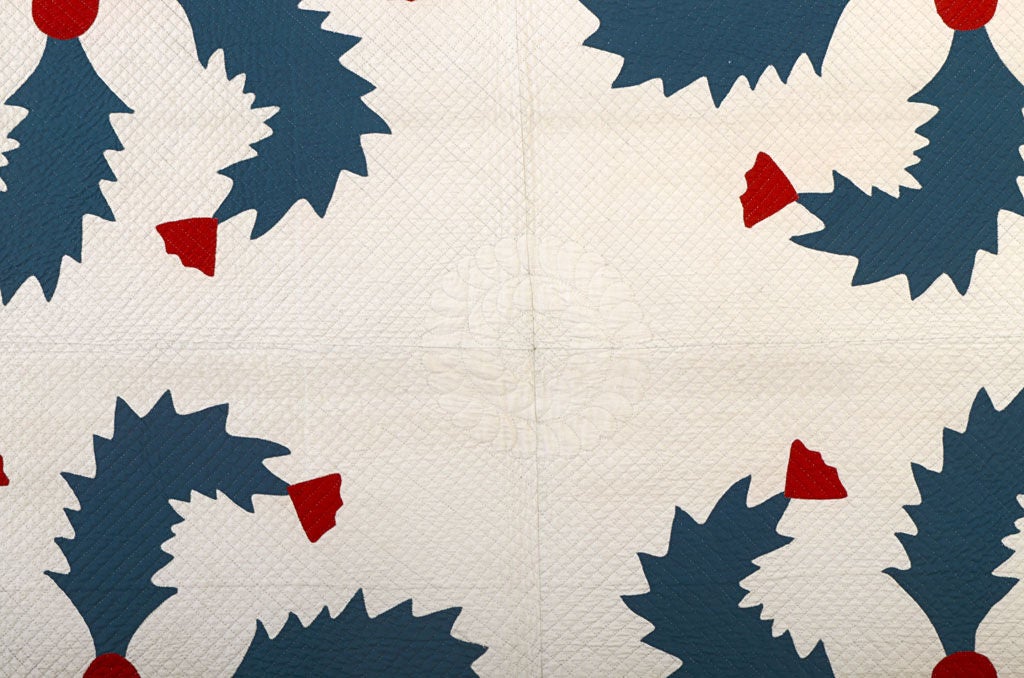 Princess Feather Quilt at 1stdibs