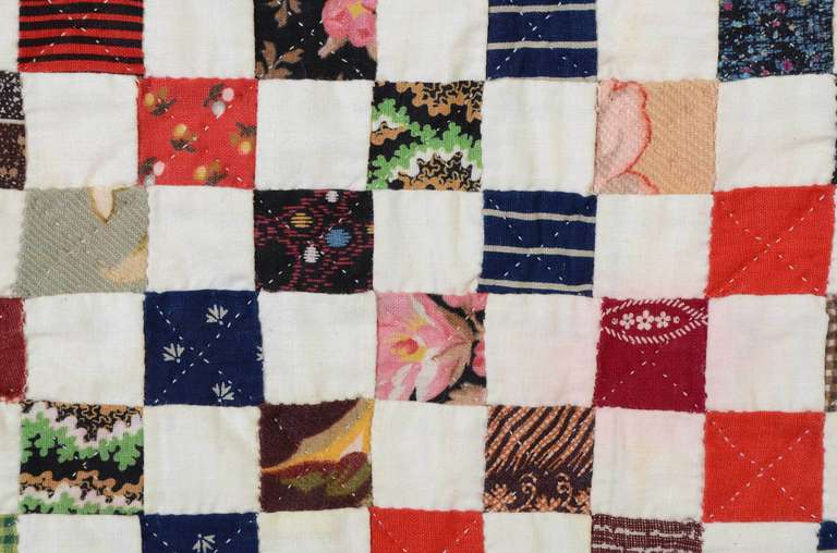 American Postage Stamp Quilt For Sale