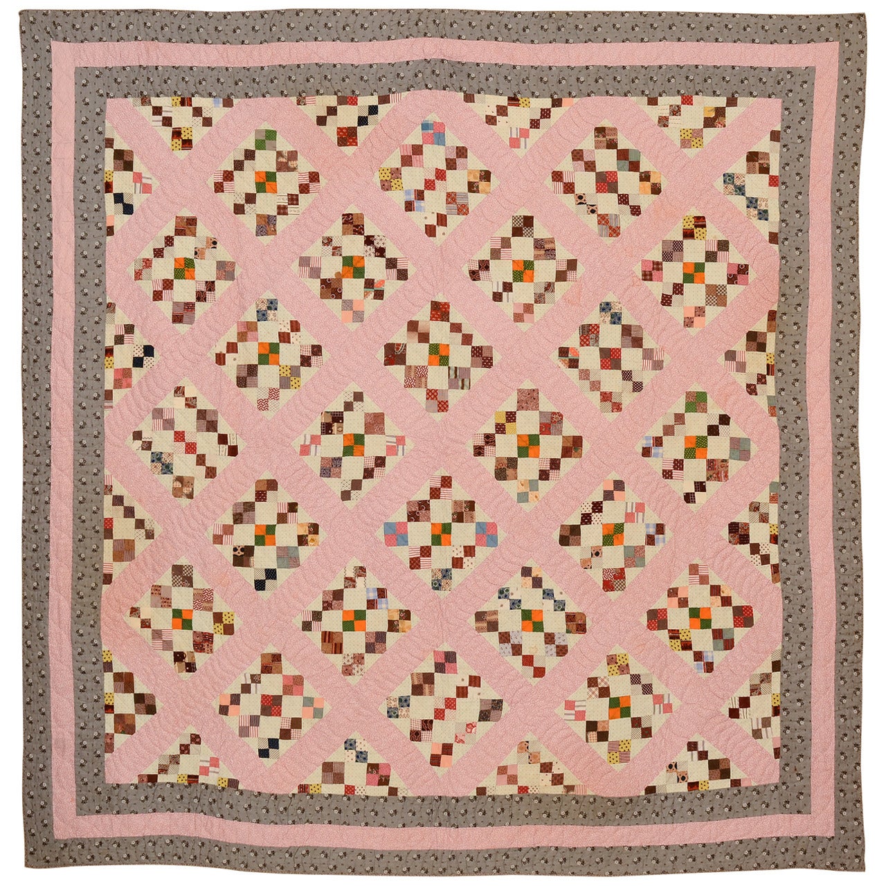 Four-Patch in Diamond Quilt