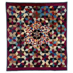 Victorian Tumbling Blocks and Crazy Quilt