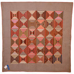 Courthouse Steps Log Cabin Quilt First Prize Winner