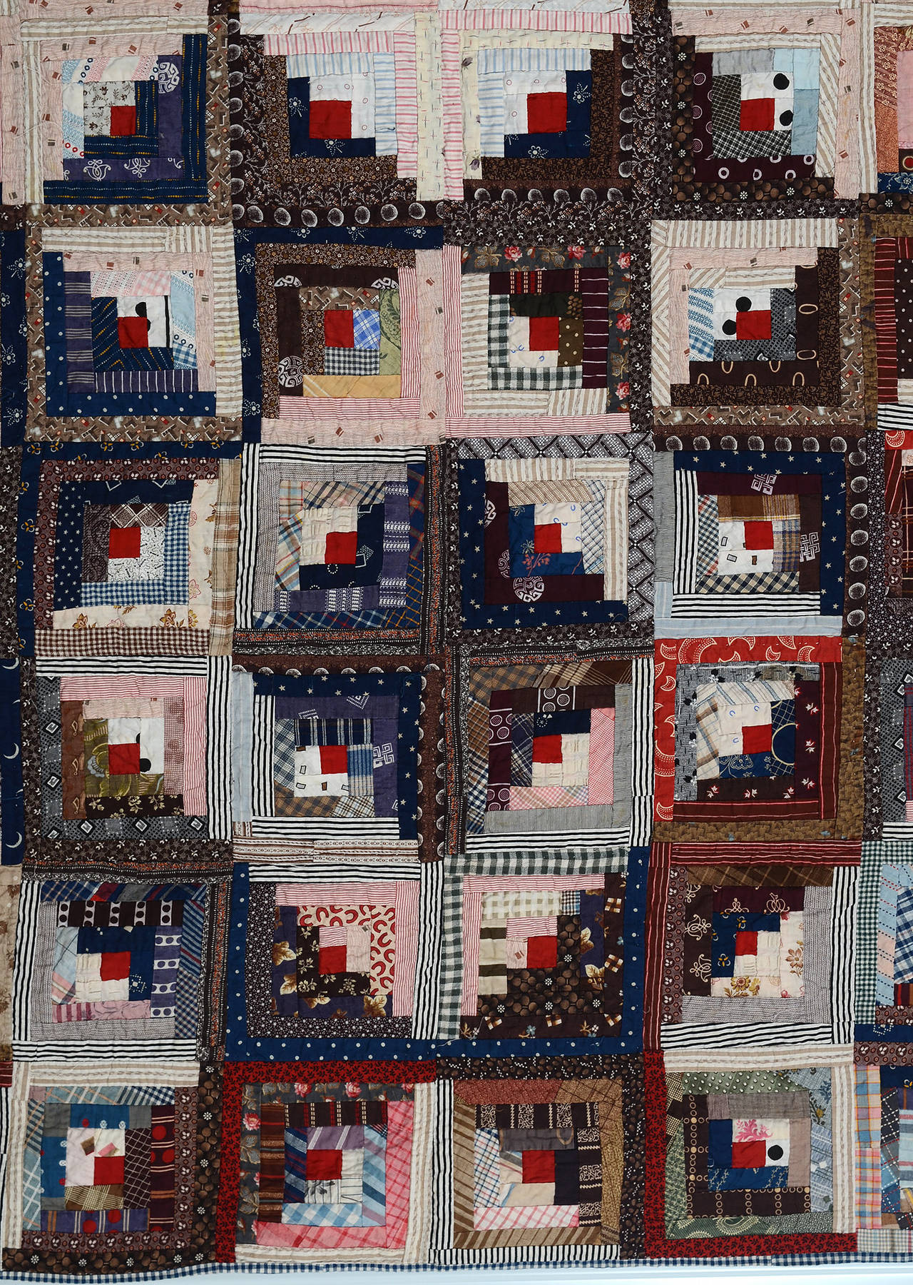 American Streak of Lightning Quilt with Star Center