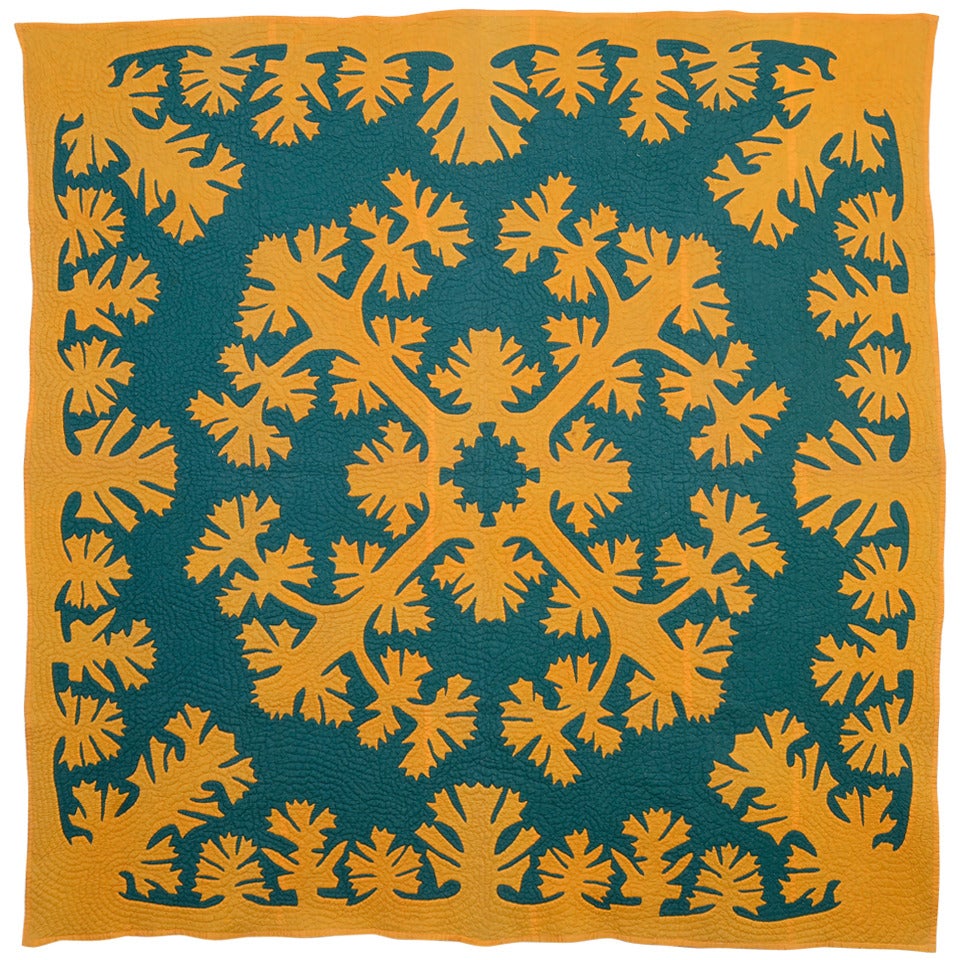 Hawaiian Applique Quilt