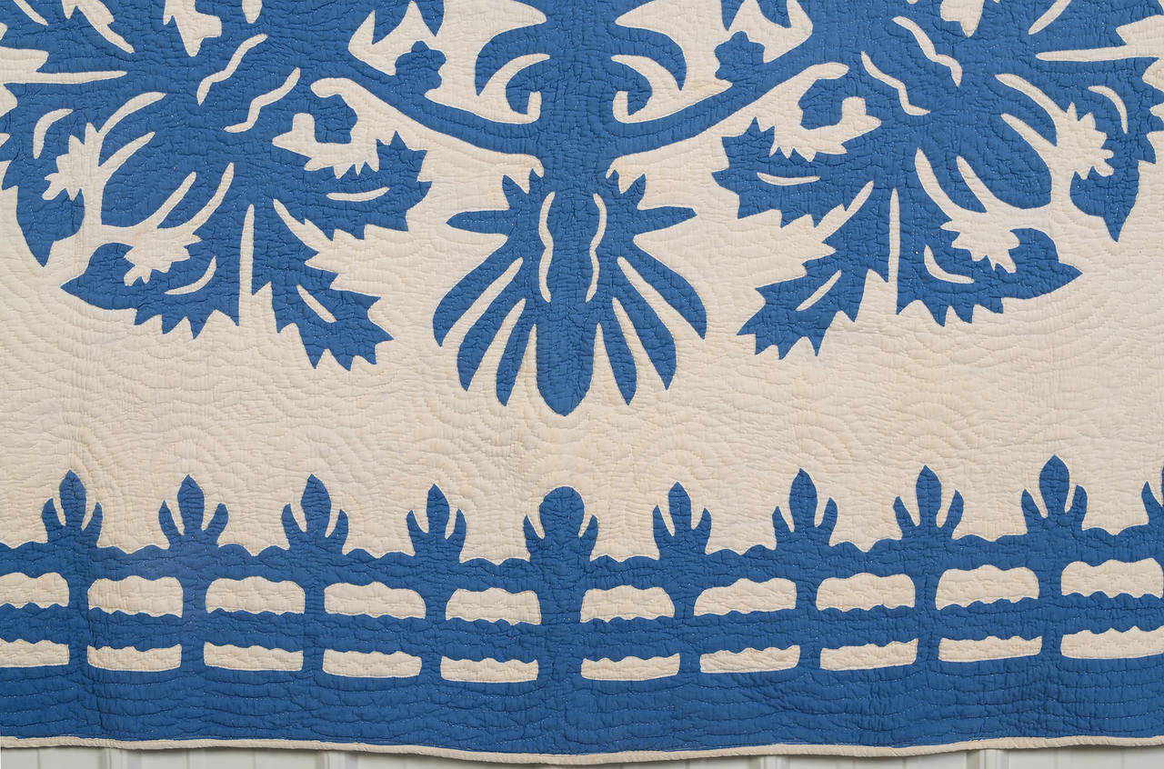 Mid-20th Century Hawaiian Applique Quilt