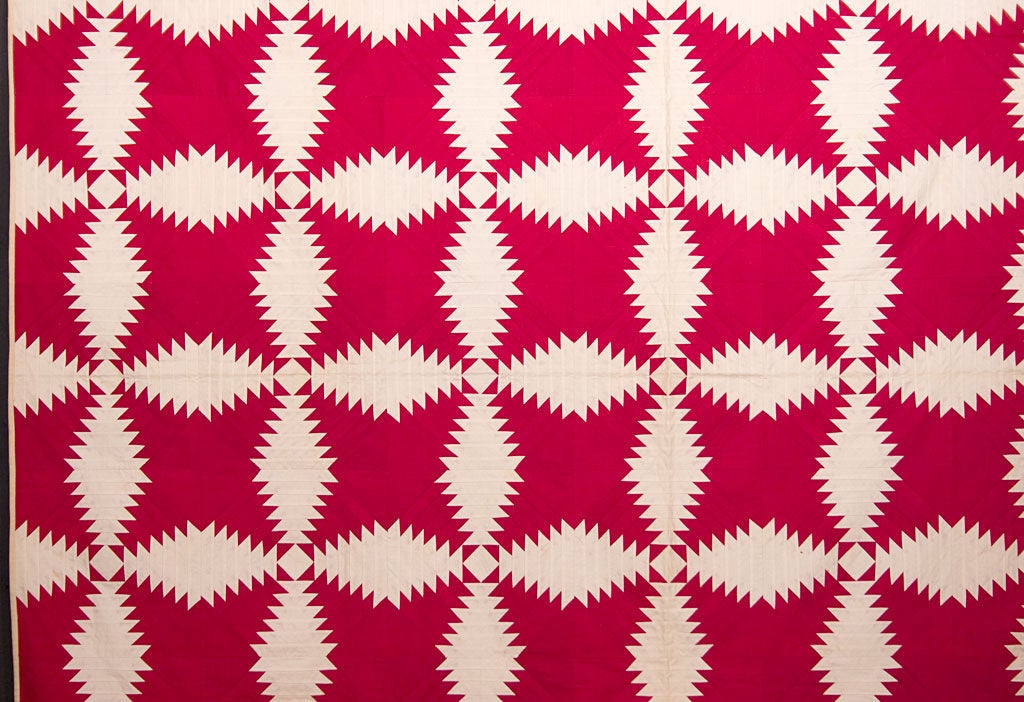 Windmill Blades Log Cabin Quilt