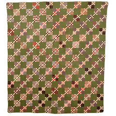 Nine-Patch in Four-Patch Quilt