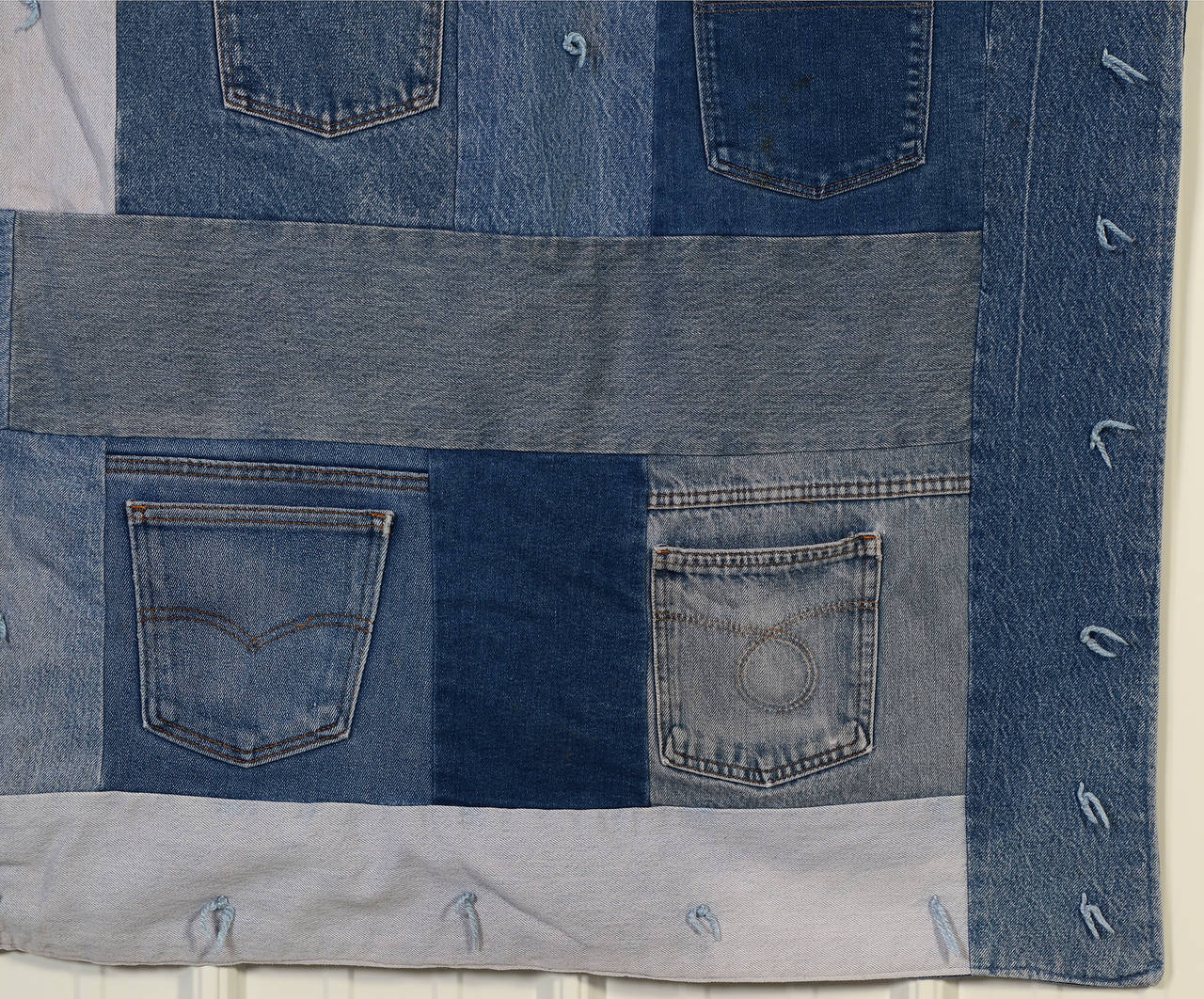 blue jean quilts with pockets