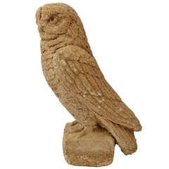 Carved Owl Sculpture