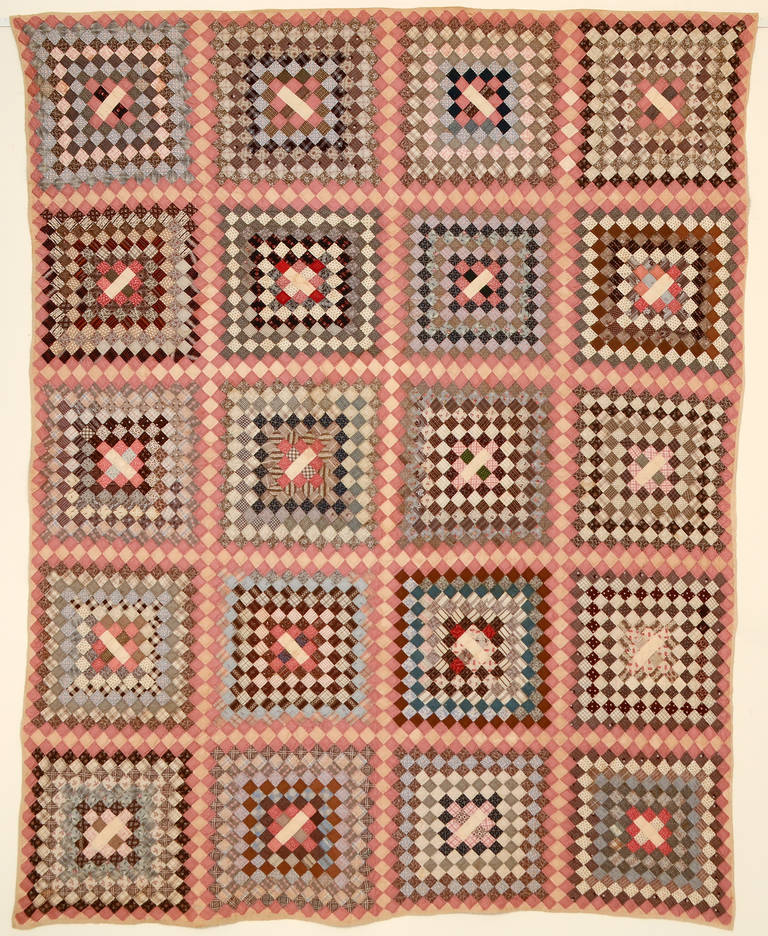 Postage Stamp Quilt at 1stDibs