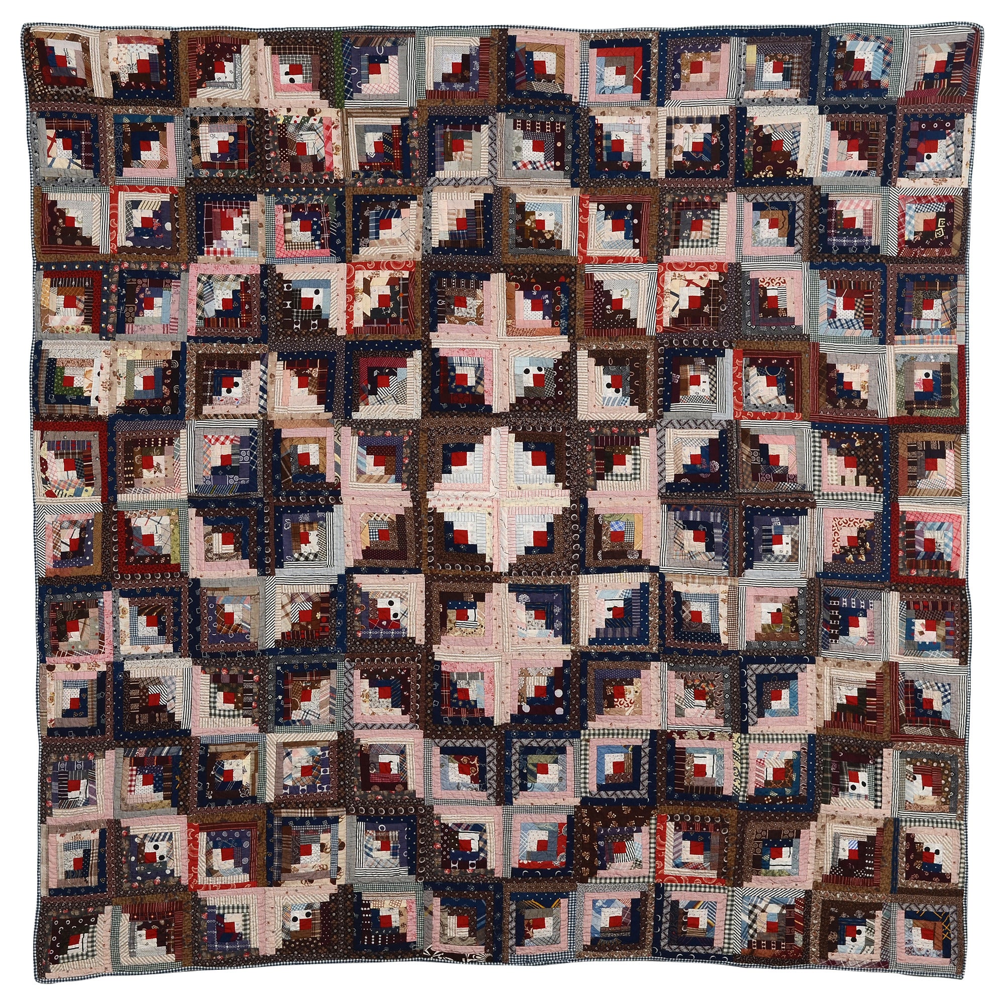 Streak of Lightning Quilt with Star Center