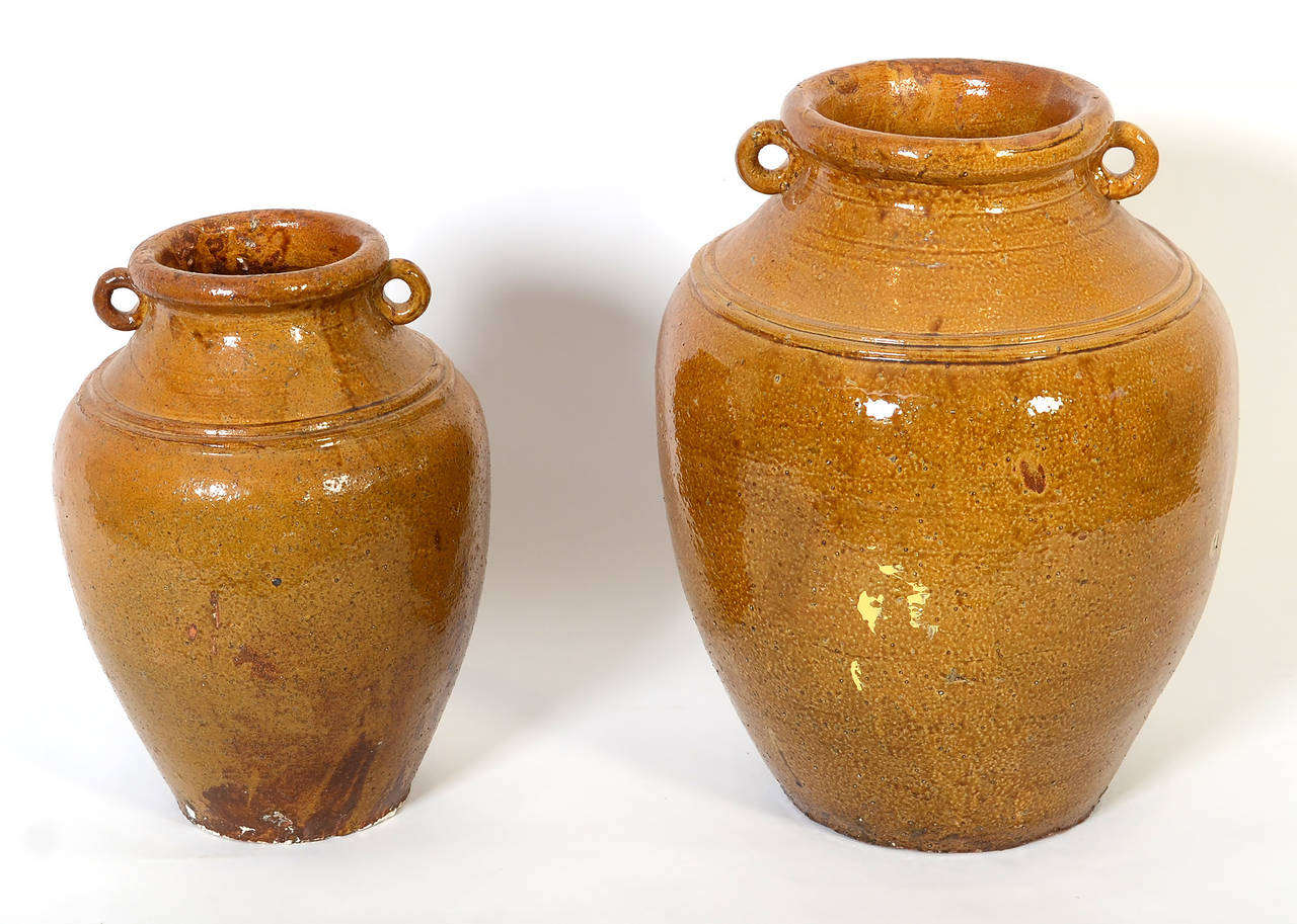 French Terra Cotta Jugs In Good Condition For Sale In Darnestown, MD