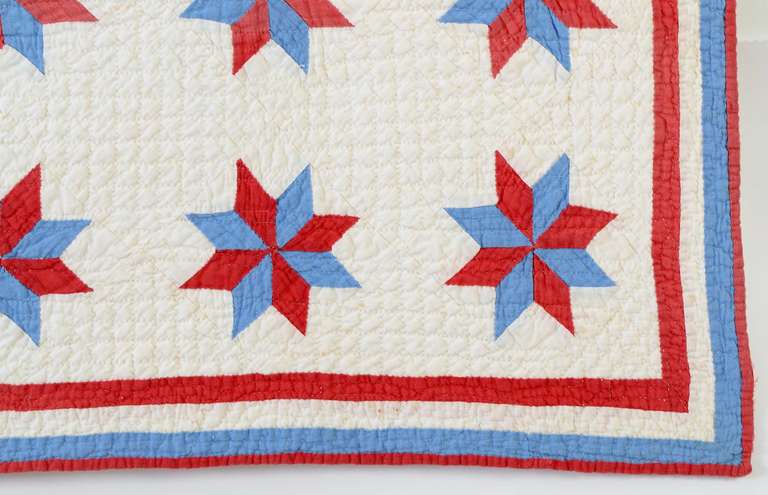 American LeMoyne Stars Crib Quilt