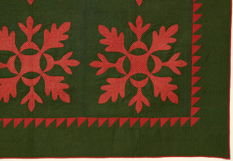 oak leaf quilt pattern free