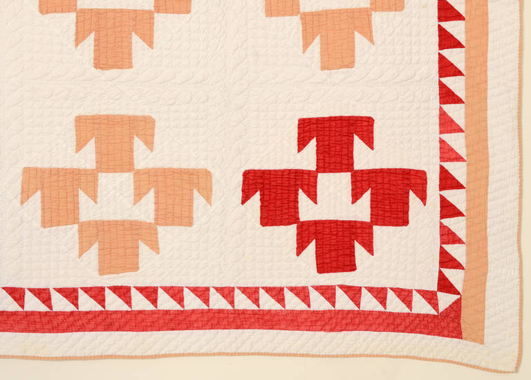 American T Pattern Quilt, circa 1880