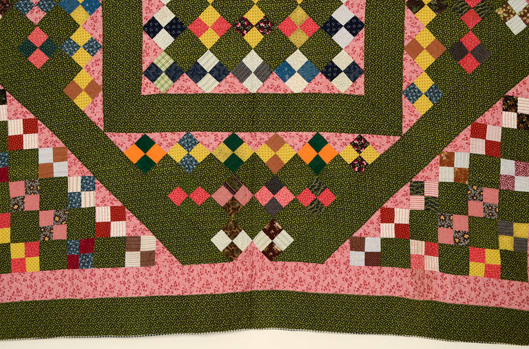 Cotton Unique Four-Patch Quilt