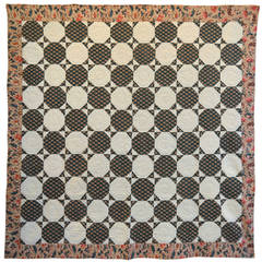 Antique Octagons Quilt with Chintz Border