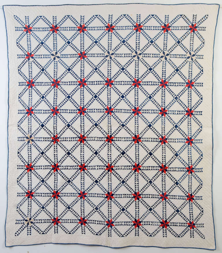 Animated Wild Goose Chase Quilt with tiny triangles.  Each measures about 1