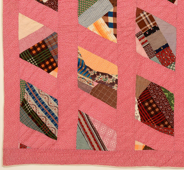 Contained Cotton Crazy Quilt, 1880s 1