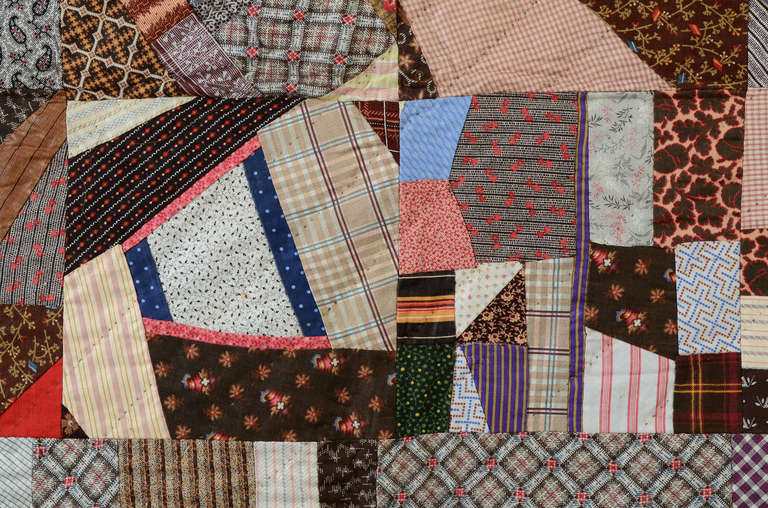 Cotton Contained Crazy Quilt 1