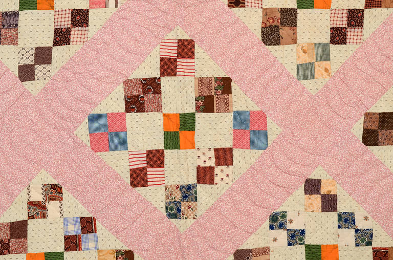 Patchwork Four-Patch in Diamond Quilt