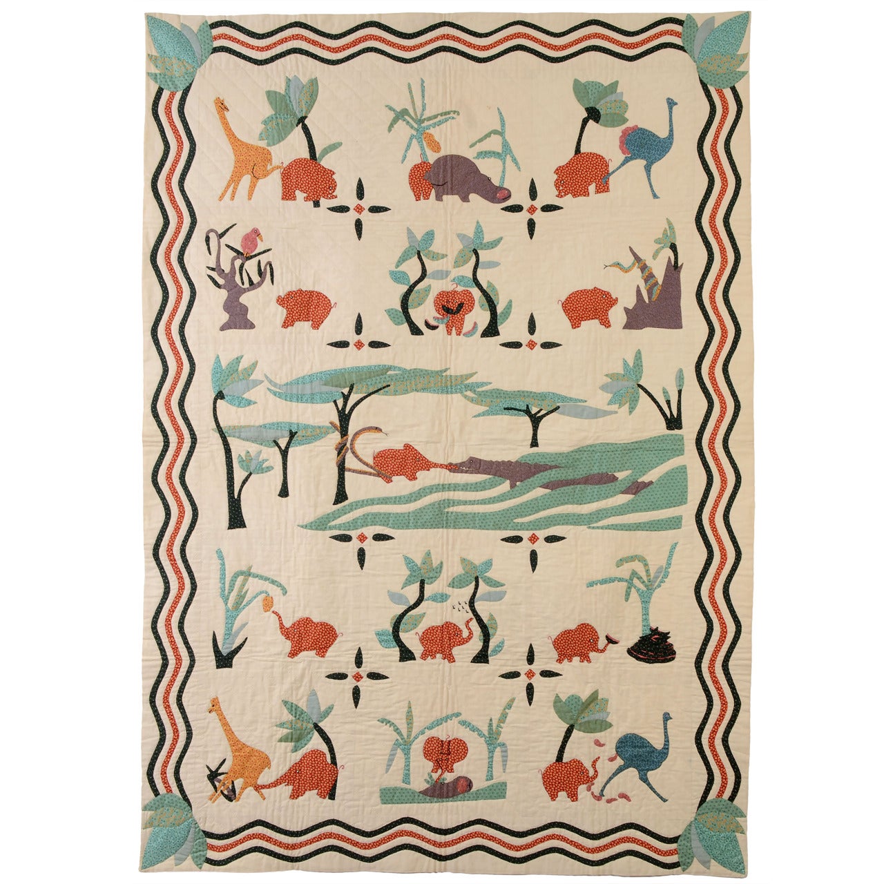 "How the Elephant Got HIs Trunk" Quilt