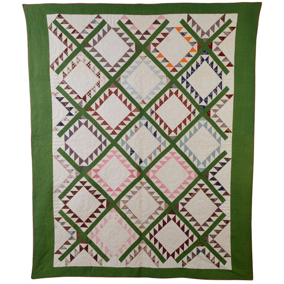 Feathered Diamonds Quilt