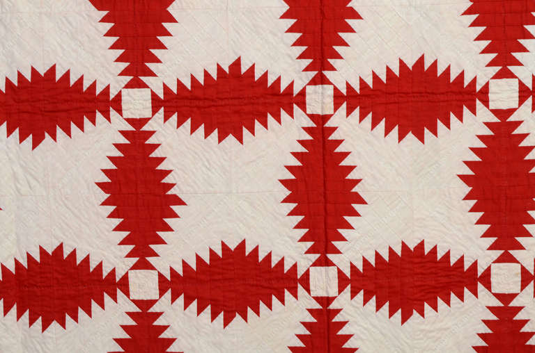 Windmill Blades Quilt In Excellent Condition In Darnestown, MD