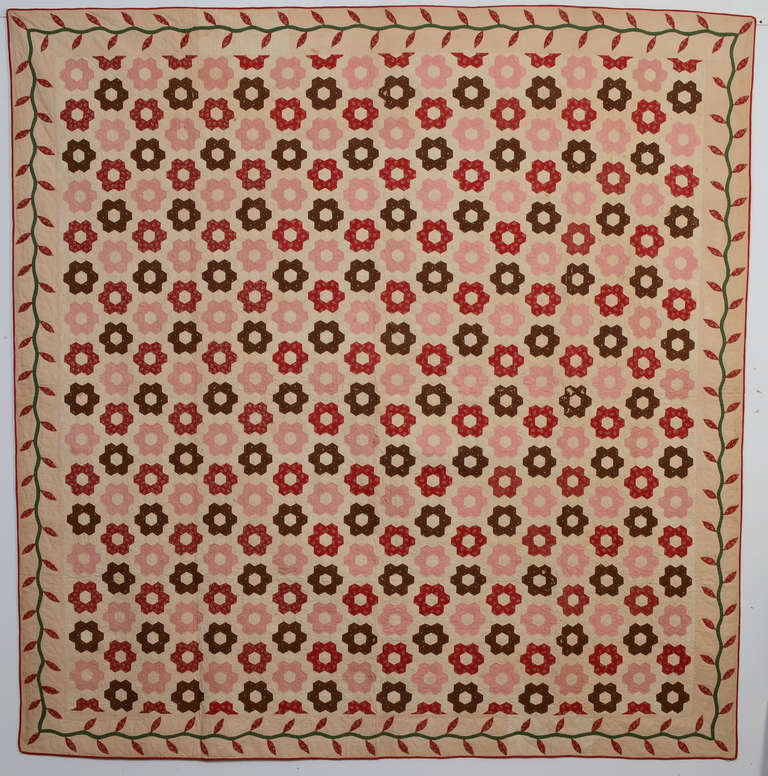 Early Honeycomb Mosaic Quilt