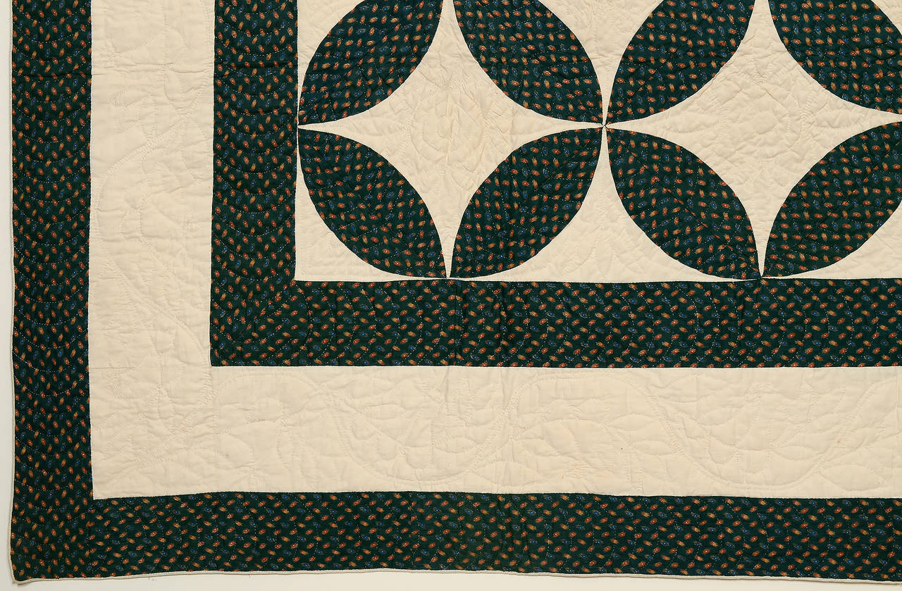 Late 19th Century Melon Patch Quilt